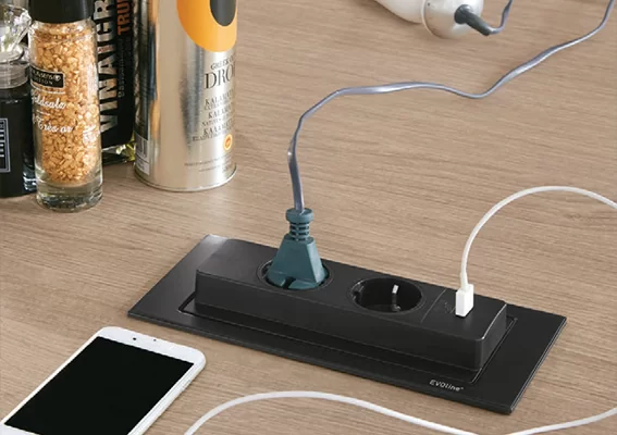 Socket Distributor With USB Charger