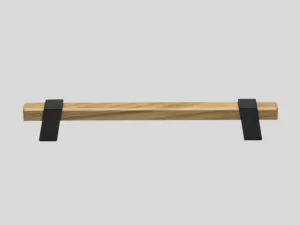 Wood Metal Handle Oak Black